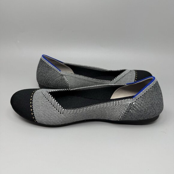 Rothy’s The Flat Grey Mist Captoe Women’s Size 8 Loafer - Picture 2 of 9